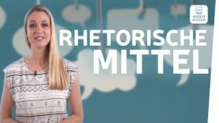 Rhetorische Mittel erkennen I musstewissen Deutsch [upl. by Nyladgam]