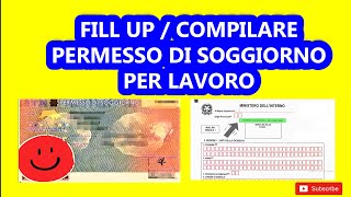 Compilazione del Permesso di Lavoro Italiano Passaggi Semplici [upl. by Haodnanehs]