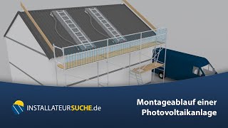 🇩🇪 Montageablauf einer Photovoltaikanlage [upl. by Jary302]