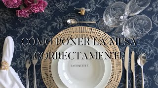 Cómo poner la mesa correctamente [upl. by Joline]