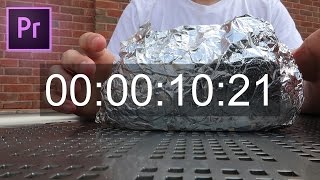 Adobe Premiere Pro CC Tutorial How to add a Timecode Stamp or Timer to your footage [upl. by Aynatal]