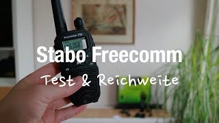 Stabo Freecomm 700 PMR Funkgeräte Test amp Reichweite [upl. by Gwen]