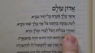 Adon Olam How to Say This Jewish Prayer [upl. by Eryt]