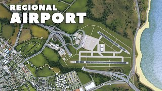 Building a Regional Airport  Cities Skylines Mile Bay 19 [upl. by Jessi]