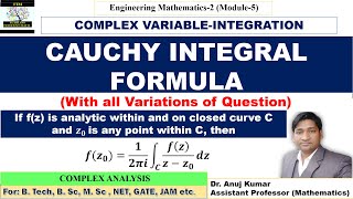 Cauchys Integral Formula  Cauchy Integral Formula  Cauchy Integral Examples [upl. by Leonerd]