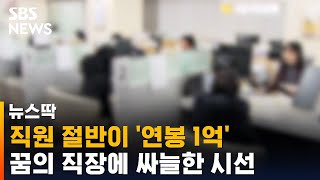 직원 절반이 연봉 1억…꿈의 직장에 곱지 않은 시선  SBS  뉴스딱 [upl. by Dearborn]