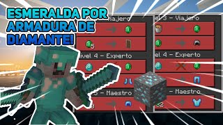 TUTORIAL Como Conseguir Armadura De Diamante Con Aldeanos En Minecraft Pe D [upl. by Dreda169]