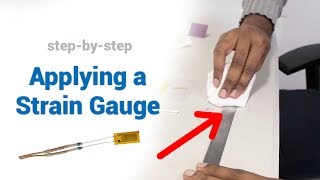 How to Apply a Strain Gauge  Tutorial Stainless Steel Flat [upl. by Lemmor]