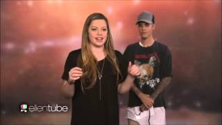 Justin Bieber at The Ellen Show take Surprises Superfans [upl. by Harmon338]