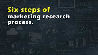 Six steps of marketing research process [upl. by Hoffarth]