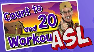 Count to 20 and Workout  ASL Version  Jack Hartmann Counting Song [upl. by Osner153]