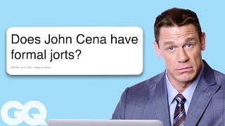 John Cena Replies to Fans on the Internet  Actually Me  GQ [upl. by Reyam]