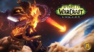 Sargeras Impales Azeroth Sword Cinematic  Illidans Sacrifice Argus Ending WoW LegionWar Within [upl. by Lekim]