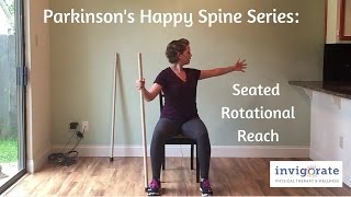 Parkinsons Exercise for Trunk Rigidity  Seated Rotational Reach [upl. by Winebaum]