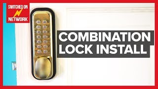 How to Install a Digital Push Button Keyless Entry Combination Door Lock [upl. by Illib]