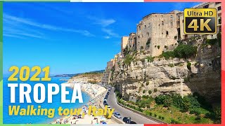 TROPEA Calabria Italy Walking tour 4k  Ultra HD [upl. by Hairym112]