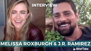 Manifest stars Melissa Roxburgh and JR Ramirez preview the season 3 cliffhanger finale [upl. by Engenia]