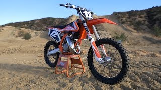 First Ride 2018 KTM 125SX 2 Stroke  Motocross Action Magazine [upl. by Sheff493]