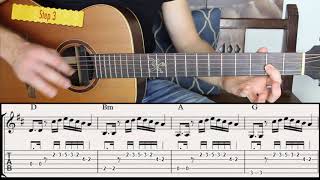 How to Play Licks Between Chords on Acoustic Guitar in 5 Steps [upl. by Dulciana499]