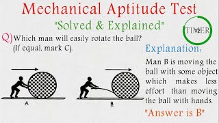 Mechanical Aptitude Test 2  Solved amp Explained  Mechanical Comprehension Test [upl. by Grimes]