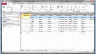 Microsoft Access 2007 2010 part 3 Query amp Reports [upl. by Ylrevaw]