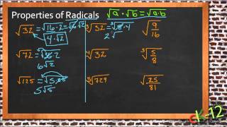 Properties of Radicals An Application Algebra I [upl. by Adis]