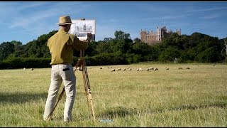 Belvoir Castle through an artists eyes  Heritage artist UK history tour with John Bangay [upl. by Aerdnas]