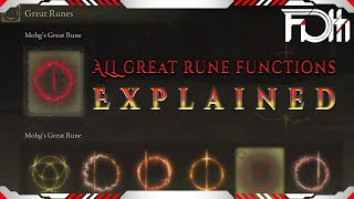 All Great Runes Explained  Elden Ring ⚔ [upl. by Bushey]