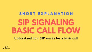 Short Explanation  SIP Signaling  Basic Call Flow  SIP [upl. by Etteroma]