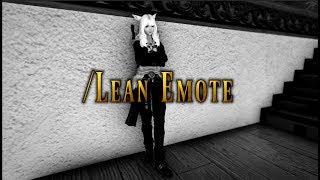 FFXIV Lean Emote  Patch 511 [upl. by Bobby]