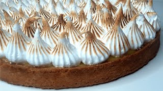 RECETTE TARTE AU CITRON MERINGUÉE  facile et rapide 🍋 [upl. by Binny]