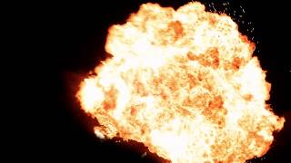 FullHD FX  Explosion 10 footage Black Screen [upl. by Atikahc]