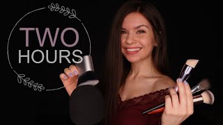 ASMR • 2 HOURS Intense Mic Brushing for Sleep  No Talking PART 2 [upl. by Attekram]