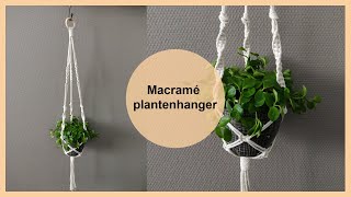 Macramé plantenhanger tutorial  Macramé tutorial voor beginners  DIY [upl. by Flannery535]