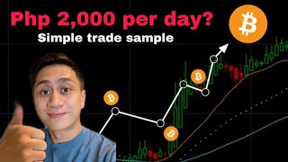 SIMPLE 2000PHP PER DAY SA CRYPTO TRADING SAMPLE ANG RISK MANAGEMENT [upl. by Stucker81]