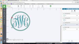 How to Make a Monogram with Cricut Explore [upl. by Hnahym]