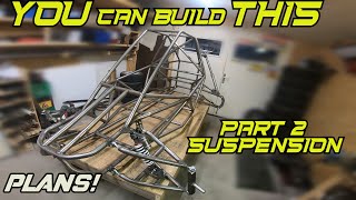 How to build a CROSSKARTDUNE BUGGY part 2 suspension [upl. by Shirah]