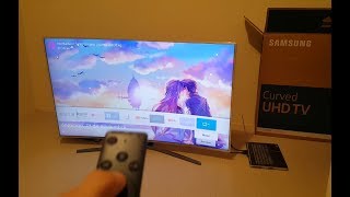 TV Samsung 55quot Curva MU6500 UNBOXING AND REVIEW [upl. by Otreblide76]