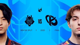 G2 vs KC  2025 LEC Winter Split Playoffs  Split Final [upl. by Itch]