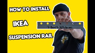 How To Install IKEA kitchen Suspension Rail what the instructions dont tell you [upl. by Lavona]