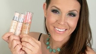 NEW Bourjois Happy Light Foundation amp Primers REVIEW amp DEMO [upl. by Tnomad]