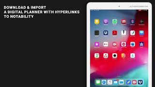 Notability Planners with Hyperlinks → how to import and use them [upl. by Rumery]