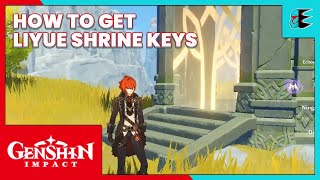 Genshin Impact  How to get and open all Liyue shrine keys [upl. by Rombert]