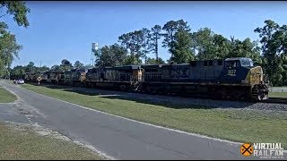 Folkston Georgia USA  Cam of the Week  Virtual Railfan LIVE [upl. by Narahs343]