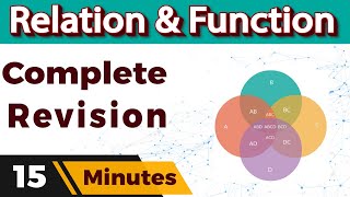 Relation and Function Class 12 Maths chapter 1 Complete Revision in 15 Mins [upl. by Hamitaf]