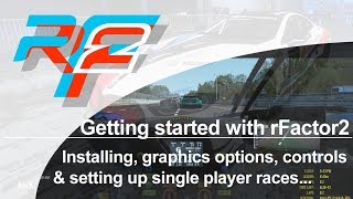 Getting started with rFactor 2 Installation graphics controls and setting up single player races [upl. by Ellehcen555]