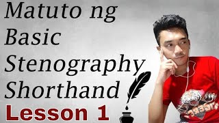 Learn How to Write Stenography or Basic Shorthand  Lesson 1 [upl. by Hawger836]