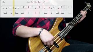 Madness  Our House Bass Cover Play Along Tabs In Video [upl. by Axel]