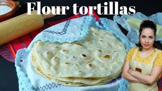 How to make flour tortillas with BUTTER  FLOUR TORTILLAS homemade  Softest tortillas [upl. by Noorah]