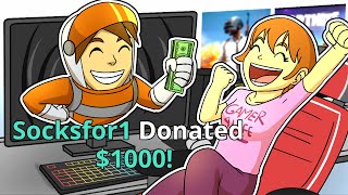 Donating to Small Streamers to make their day [upl. by Lateehs]